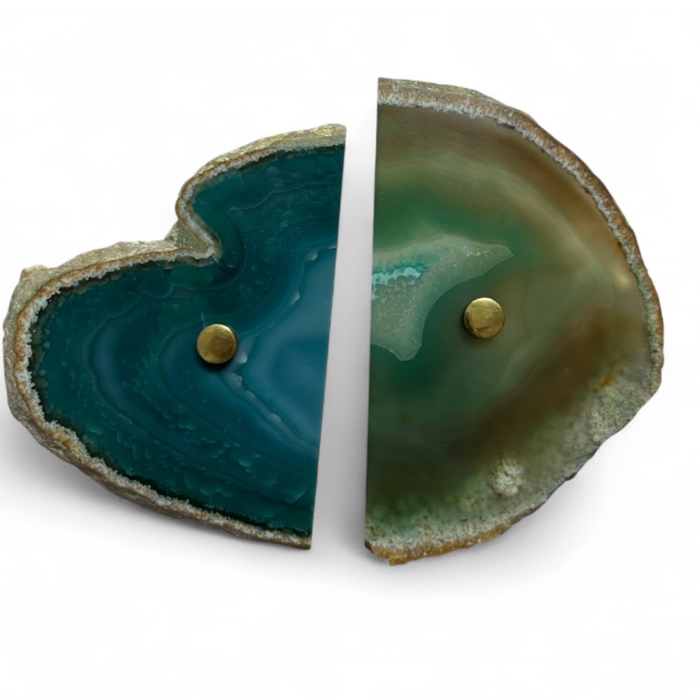 West Elm Crystal Geode Agate Pull Knob Hardware NIB